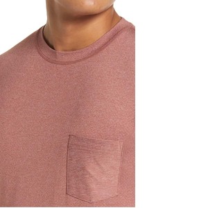 Unisex hecho a medida BELLA + CANVAS camiseta fina orgánica Jersey camisetas de manga corta para hombres camiseta de Fitness de secado rápido diseño de bolsillo - Product Image 4