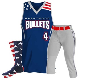 New Fashionable Unisex <b>Baseball</b> & Softball Jersey <b>Set</b> Breathable Sportswear From Bangladesh Plus Size Blank Pattern Type - Product Image 3