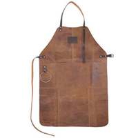 Haute qualité Demin Chef cuisine café Restaurant utiliser impression personnalisée Logo brodé cuisine taille tablier pour hommes