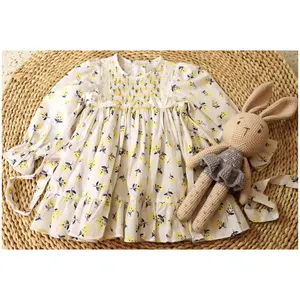 New cute sleeveless vest skirt child princess dress summer baby dress print flower girls' dresses made in Vietnam