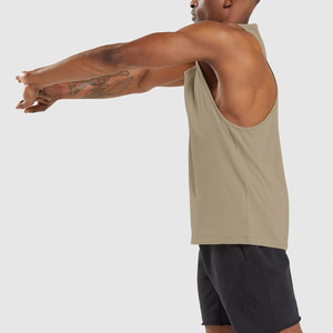 Customized Plain stretch fitness Wear light blue color tank <b>top</b> For Men/boy Summer Collection pure cotton fabric. - Product Image 5