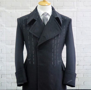 Manteau d'hiver de luxe en laine pour homme Steve & James, amincissant, respirant, anti-rétrécissement et anti-plis - Product Image 1