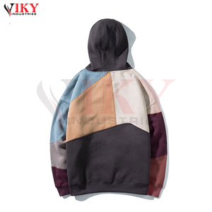 Sudadera con capucha para hombre, con logotipo personalizado en panel de varios colores, ropa de lana para hombre, Sudadera con capucha en ambos lados - Product Image 2