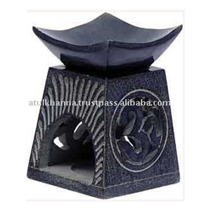 Noir Couleur Stéatite Parfum Brûleur À Huile - Product Image 1