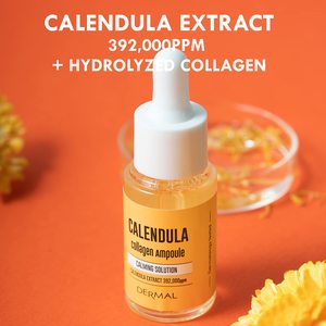 Dermal เซรั่มบำรุงผิวหน้าจากเกาหลี,เซรั่มบำรุงผิวหน้าแบบ Calendula และ Acai Berry ขนาด17มล. * 2/เคสสำหรับผิวช่วยผ่อนคลายและเพิ่มความชุ่มชื้น - Product Image 4