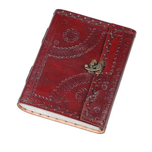 Diario de cuero rojo antiguo para manualidades, promoción, gran oferta - Product Image 1