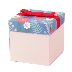 [8] Luxury Custom DIY Red Flower Pattern Explosion Box for mother's day