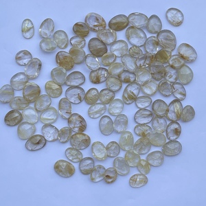 12มม. 16มม. หินรูไทล์สีทองธรรมชาติชิ้นลายกุหลาบตัดพอลกิสำหรับทำเครื่องประดับอัญมณีจี้ขายส่งแหวน - Product Image 1