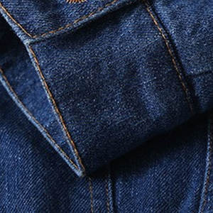 Top Tendance Tricoté Respirant Imperméable Jeans Veste Meilleur Prix De Gros Épaule Abandonnée 100% Coton Direct Usine Unisexe - Product Image 6