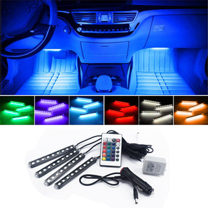 Bande lumineuse led RGB 5050, dispositif décoratif d'intérieur, lumière d'ambiance, pour voiture - Product Image 2