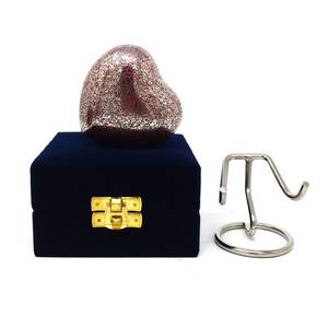Brass Heart Shape Funeral Urn with Stand Small Metal <b>Keepsake</b> Urn <b>for</b> <b>Ashes</b> Memorial Pet Casket - Product Image 6
