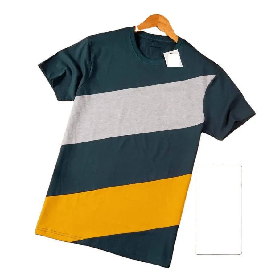 Camiseta masculina de golfe 100% algodão, camiseta estampada com logotipo personalizado, respirável e de tamanho grande