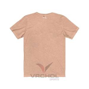 Camiseta con logotipo personalizado y diseño de cuello redondo, Camiseta ajustada de manga corta con bordado en tela de Jersey de estilo informal - Product Image 2