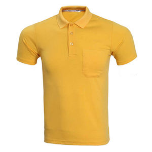 <b>Yellow</b> Shade Polo <b>T</b>-<b>Shirt</b> for Men Short Sleeve Soft Cotton Fabric Made in Bangladesh Wholesale Price for Business or Casual - Product Image 1