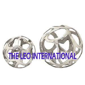 Nouveauté Sculpture en métal d'aluminium antique de style ananas finition argentée Meilleure vente Décoration de salon de maison Bureau - Product Image 4