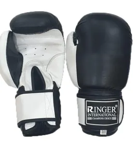 Pu Leder Box handschuhe Training Benutzer definiertes Logo Echtes Leder Entwerfen Sie Ihre eigenen Box handschuhe