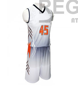 Venta al por mayor mejor calidad personalizado sublimación impresión uniforme de baloncesto conjunto profesional transpirable de talla grande lleva 100% poliéster - Product Image 5