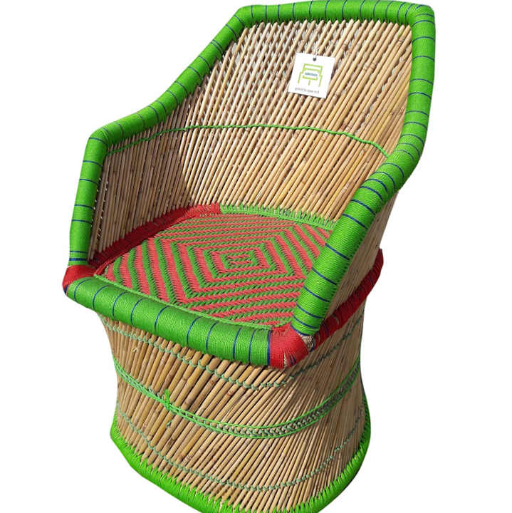 wholesale handicraft natural bamboo cane armchair for living