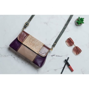 LW Trendy 2024 Luxe Bohème Motif Géométrique Unique en Cuir Véritable Sac à Main pour Femmes Printemps Automne Disponible en Gros - Product Image 1