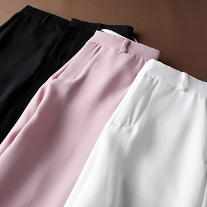 Pantalones de algodón lisos personalizados para mujer, 2022 - Product Image 3