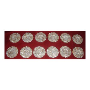 Handmade Luxurious Designer Mother Of Pearl Saucer Plate - Product Image 1