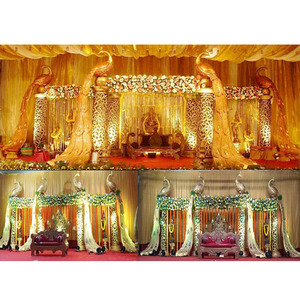 Telugu boda Pavo Real etapa Mandap Sur indio boda Pavo Real Kalyana Mandapam creativo Sri Lanka boda Pavo Real Mandap Reino Unido - Product Image 1