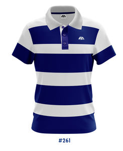 T-shirt polo à manches courtes en polyester 100% personnalisé du fabricant Matériau souple Motif imprimé OEM Demi-polo court décontracté à la mode - Product Image 1