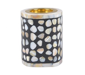 Hexagone Bone Inlay Yellow Tealight Bakhoor Velas Formas versátiles Tamaños para la decoración del hogar Regalo de Ramadán para los países del Golfo - Product Image 2