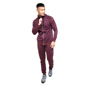 Ensemble de survêtement pour homme avec logo personnalisé, tissu en polyester et coton, vêtements de sport - Product Image 1