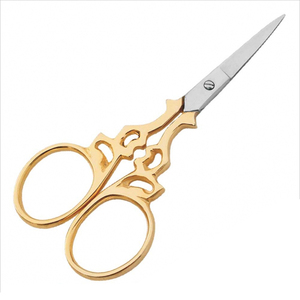 Fancy Peacock Design Embroidery Scissors Stainless Steel Straight Blades Pointed Tip Cutting Threading <b>Mini</b> Size 3.5 Inch - Product Image 4