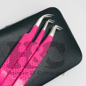 Pinzas Profesionales Plateadas para Extensiones de Pestañas, Pinzas Personalizadas de Acero Inoxidable Sostenible, Herramienta Puntiaguda para Pestañas de Mink, Empaque Plano - Product Image 3