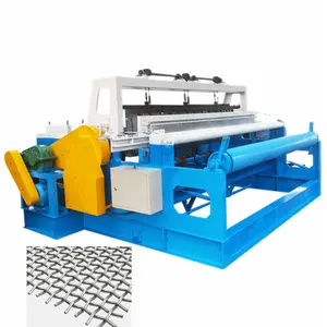 Automatic crimped wire mesh machine