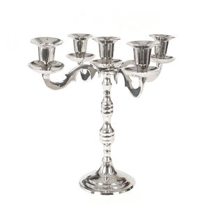 Maison Hôtel Restaurant Bougie Pilier Décoration Extérieure Bougeoir Argent Finition Antique Ensemble De 2 Vente Chaude - Product Image 1