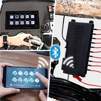Panneau de commande à membrane 10 gang 12V avec contrôle par application