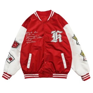 Blouson universitaire unisexe brodé sur mesure blouson letterman de l'équipe scolaire blouson bombardier léger coupe ajustée de style universitaire - Product Image 5