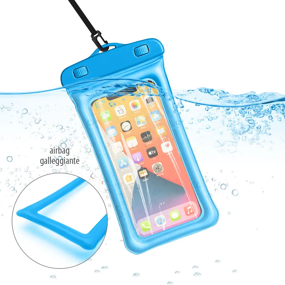 EU warehouse stock Obastyle Universal IPX8 Waterproof Phone Case Bag With Strap For iPhone 7/8/11/12/13 For Samsung Xiaomi OPPO