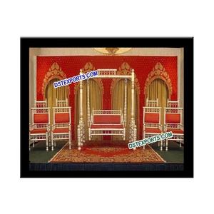 Boda Sangeet Escenario Sankheda Columpio Nuevo Sankheda Escenario DE BODA Columpio Configuración Decoración DE BODA Mehndi Escenario Columpio de madera/Jhula EE. UU. - Product Image 6