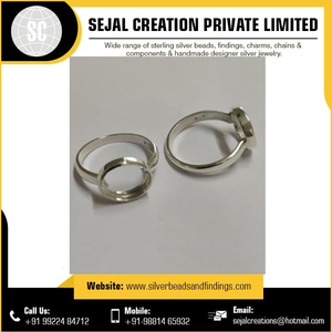 Meilleurs résultats de bague en argent sterling 925 motif rond de haute qualité avec perle taille personnalisée bijoux exportés au prix de gros - Product Image 6