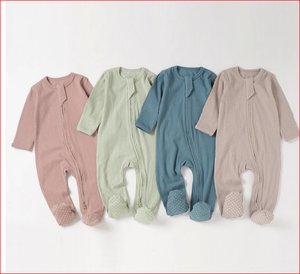 Barboteuse à manches longues pour bébé garçon, grenouillère avec jambe et main, vente en gros - Product Image 2