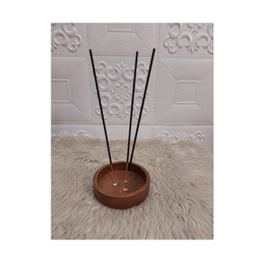 Porte-bâton d'encens en bois Porte-encens en bois naturel Brûleur d'encens en bois de mangue - Product Image 4