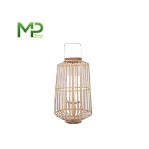 Bamboo Woven <b>Storm</b> Lantern Handle Indoor Outdoor Home Decor Candle Holder Jar Other Types Candle Holders Lanterns for Candles - Product Image 4