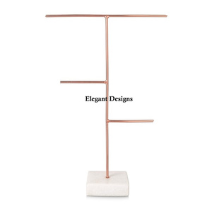 <b>Gold</b> Finished Unique Metal Jewelry Stand Rose Handmade Fancy Stand High Quality Affordable Wholesale Best Jewelry Stand - Product Image 1