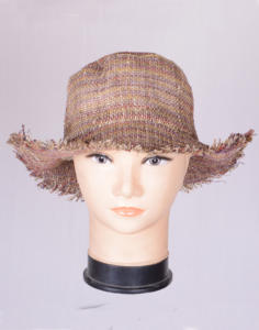 Chapeau de pêcheur à franges à bord métallique HSH 0023 F - Product Image 1