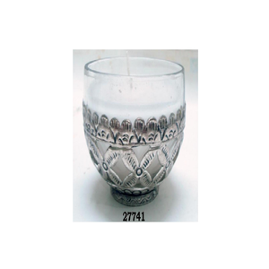 Silver Brass & Glass Votive <b>Tealight</b> <b>Candle</b> Holder - Product Image 1