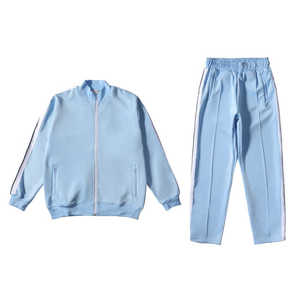Conjunto de chándal con logotipo personalizado para hombre, chándal deportivo para trotar, chándal de fútbol liso - Product Image 5