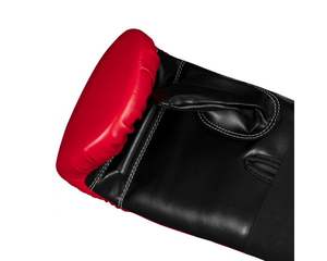 Guantes de boxeo profesionales de cuero de vaca de alta calidad, tamaños de 6oz y 8oz para artes marciales, Material de PU - Product Image 3