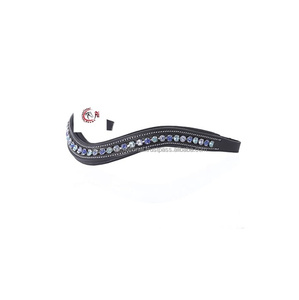Correa de cuero de caballo para cejas, banda de cristal ostentosa de alta calidad en varios colores - Product Image 2