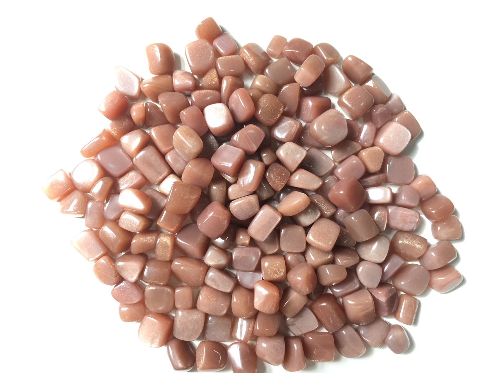 rose gold moonstone with sunstone