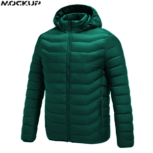 2025 gran oferta chaquetas acolchadas con calefacción abajo de algodón cálido invierno hombres chaqueta con capucha - Product Image 5