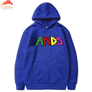 Sudadera con capucha de manga larga para hombre, tela de algodón de alta calidad con logotipo bordado de chenilla - Product Image 3